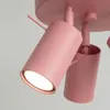 Plafon RING 3P różowy